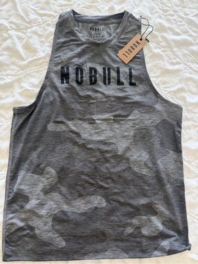 NOBULL Gray Camouflage Tank Top